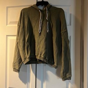 3/$7 Army green Aerie hoodie